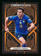 Federico Chiesa [Electric Etch Orange] #45 Soccer Cards 2021 Panini Obsidian Prices