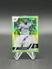Karim Benzema [Neon Gren] #CA-KB Soccer Cards 2022 Topps Chrome UEFA Club Competitions Autographs Prices
