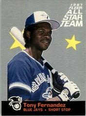 Tony Fernandez Baseball Cards 1987 Fleer All Stars Prices