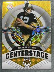 Terry Bradshaw [Gold] #CS-5 Football Cards 2022 Panini Mosaic Center Stage Prices