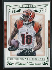 A.J. Green [Emerald] #5 Football Cards 2015 Panini National Treasures Prices