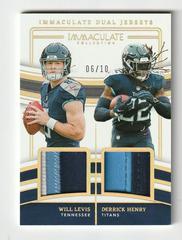 Will Levis / Derrick Henry [Gold] #31 Football Cards 2023 Panini Immaculate Dual Jersey Prices