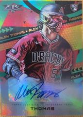 Alek Thomas [Green] Baseball Cards 2022 Topps Fire Autographs Prices