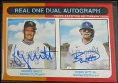 Bobby Witt Jr. / George Brett #RODA-WB Baseball Cards 2024 Topps Heritage Real One Dual Autograph Prices