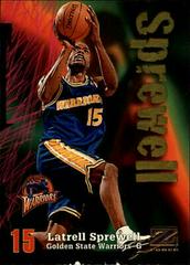 Latrell  Sprewell Basketball Cards 1997 Skybox Z Force Prices