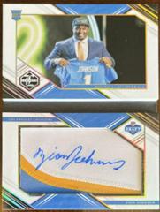 Zion Johnson Football Cards 2022 Panini Limited Draft Day Signatures Booklet Prices