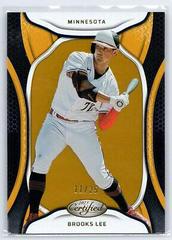 Brooks Lee [Gold] #27 Baseball Cards 2023 Panini Chronicles Certified Prices