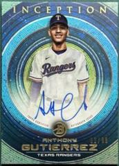 Anthony Gutierrez [Blue] Baseball Cards 2022 Bowman Inception Prospect Autographs Prices
