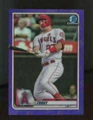 Mike Trout [Purple Refractor] #1 Baseball Cards 2020 Bowman Chrome Prices