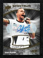 CM Punk [Autograph Memorabilia Dark] #17 Wrestling Cards 2021 Upper Deck AEW Spectrum Prices