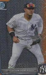Jasson Dominguez [Orange Refractor] Baseball Cards 2022 Bowman Chrome Prospects Prices