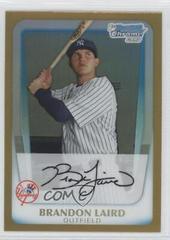 Brandon Laird [Gold Refractor Autograph] #BCP214 Baseball Cards 2011 Bowman Chrome Prospects Prices