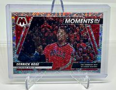 Derrick Rose [Fast Break Silver] Basketball Cards 2021 Panini Mosaic Moments in Time Prices