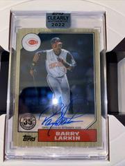 Barry Larkin Baseball Cards 2022 Topps Clearly Authentic 1987 Autographs Prices