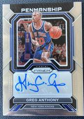 Greg Anthony [Silver] Basketball Cards 2022 Panini Prizm Penmanship Autographs Prices