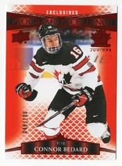 Connor Bedard [Exclusives] #107 Hockey Cards 2022 Upper Deck Team Canada Juniors Prices