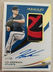 Ian Anderson [Patch Autograph] Baseball Cards 2021 Panini Immaculate Collection Prices