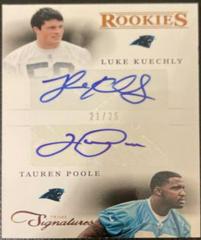 Luke Kuechly, Tauren Poole [Dual Autograph] Football Cards 2012 Panini Prime Signatures Prices