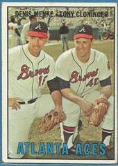 Atlanta Aces [D. Menke, T. Cloninger] #396 Baseball Cards 1967 Topps Prices