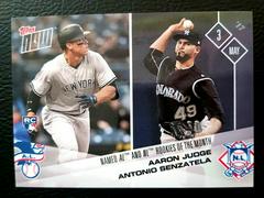 Aaron Judge, Antonio Senzatela #108 Baseball Cards 2017 Topps Now Prices