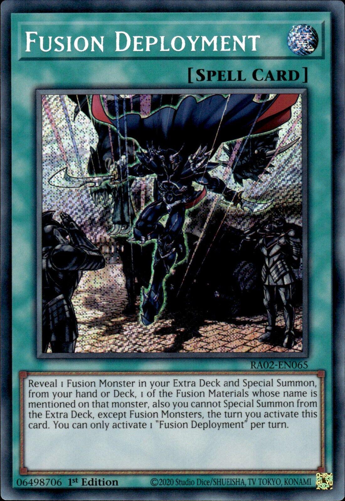 Preços de Fusion Deployment [Secret Rare] RA02-EN065 | YuGiOh 25th ...
