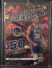Stephen Curry [Red Ice] #11 Basketball Cards 2021 Panini Contenders Optic Playing the Numbers Game Prices