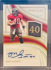 Mike Alstott #21 Football Cards 2023 Panini Immaculate Numbers Signature Prices