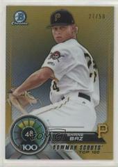 Shane Baz [Gold Refractor] #BTP-48 Baseball Cards 2018 Bowman Scouts' Top 100 Prices