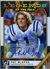 Pat McAfee Football Cards 2019 Donruss Legends of the Fall Autographs Prices