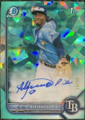 Alejandro Pie [Aqua] Baseball Cards 2022 Bowman Chrome Sapphire Autographs Prices