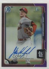 Jake Woodford [Purple Refractor] Baseball Cards 2015 Bowman Chrome Draft Pick Autograph Prices