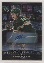 Calen Addison [Autograph] #CR-15 Hockey Cards 2021 Upper Deck Allure Control Room Prices