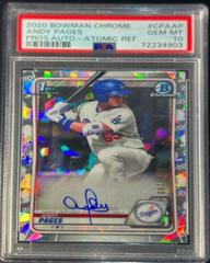 Andy Pages [Atomic Refractor] #CPA-AP Baseball Cards 2020 Bowman Chrome Prospect Autographs Prices