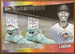 Francisco Lindor [Black] #FF-8 Baseball Cards 2022 Topps Flashiest Feet Prices