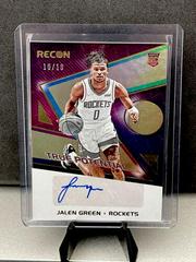 Jalen Green [Green] Basketball Cards 2021 Panini Recon True Potential Signatures Prices
