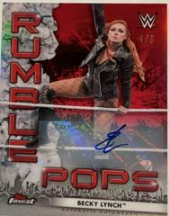 Becky Lynch [Red Autograph] Wrestling Cards 2021 Topps Finest WWE Rumble Pops Prices