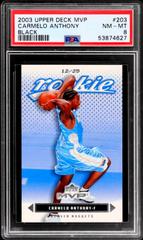 Carmelo Anthony [Black] Basketball Cards 2003 Upper Deck MVP Prices