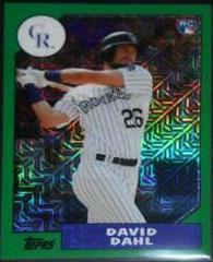 David Dahl [Green Refractor] #87T-24 Baseball Cards 2017 Topps Chrome 1987 Prices