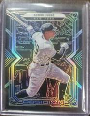 Aaron Judge [Yellow] #36 Baseball Cards 2022 Panini Chronicles Obsidian Prices