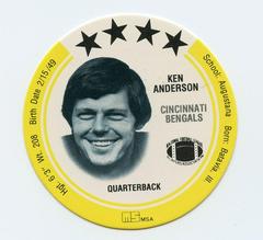 Ken Anderson Football Cards 1981 Msa Holsum Discs Prices