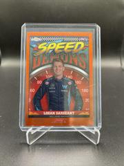 Logan Sargeant [Orange Refractor] #SD-LS Racing Cards 2023 Topps Chrome Formula 1 Speed Demons Prices