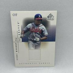 Andruw Jones #AJ Baseball Cards 2001 SP Game Used Authentic Fabric Prices