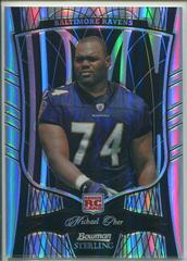 Michael Oher [Black Refractor] #43 Football Cards 2009 Bowman Sterling Prices