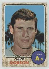 Chuck Dobson #62 Baseball Cards 1968 Topps Milton Bradley Prices