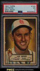 Les Moss [Gray Back] Baseball Cards 1952 Topps Prices