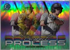 Jackson Merrill #PRP-19 Baseball Cards 2023 Bowman Chrome Prospect Process Prices
