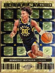 Bennedict Mathurin [Gold Vinyl] #6 Basketball Cards 2022 Panini Contenders Optic Lottery Ticket Prices