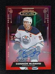 Connor McDavid [Photo Variant Autograph Red] #30 Hockey Cards 2021 Upper Deck Stature Prices
