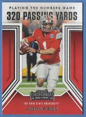 Justin Fields Football Cards 2021 Panini Contenders Draft Picks Playing the Numbers Game Prices