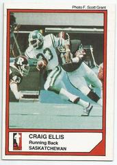 Craig Ellis #143 Football Cards 1984 Jogo CFL Prices